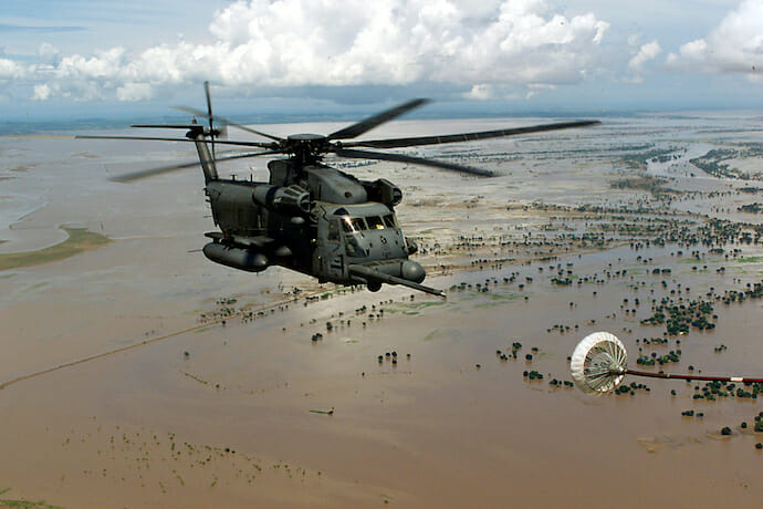 Flooded central Mozambique