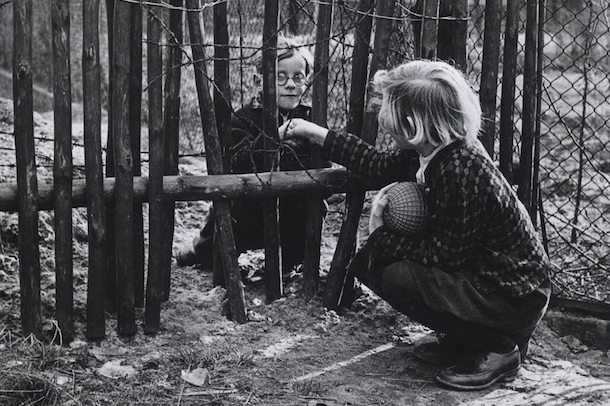 Children play along the border between East and West Berlin. (CIA)