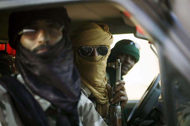 Malian Tuareg rebels in 2013. (Jerome Dealy/AP)