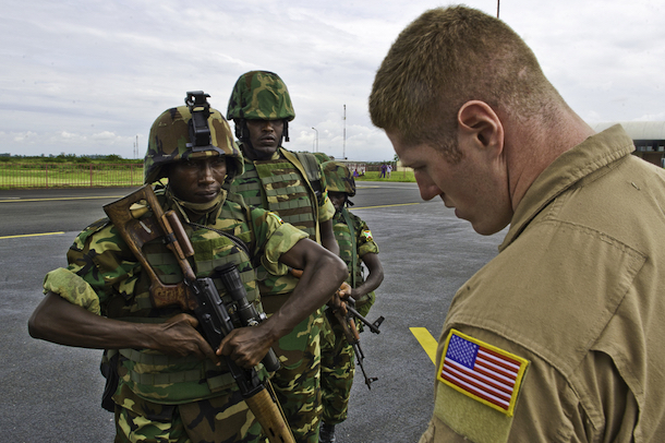 U.S. trainers in the Central African Republic. (U.S. Army)