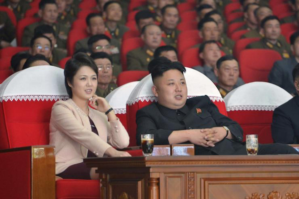Beloved leader relaxes with ‘first lady,’ Ri Sol-ju. (KCNA)