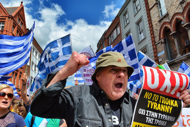 Anti-Troika protesters. (Des Byrne)