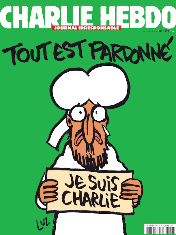 Charlie Hebdo cover after the attacks on its offices last year. (Charlie Hebdo)
