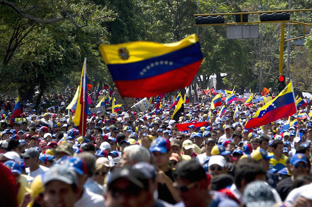 A protest against the government of President Nicolas Maduro in San Cristobal in 2014. (Luis Robayo/AFP Photo)