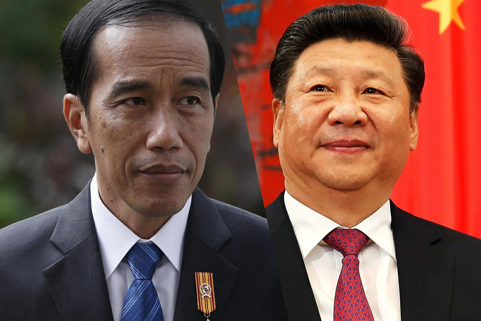 Joko Widodo and Xi Jinping