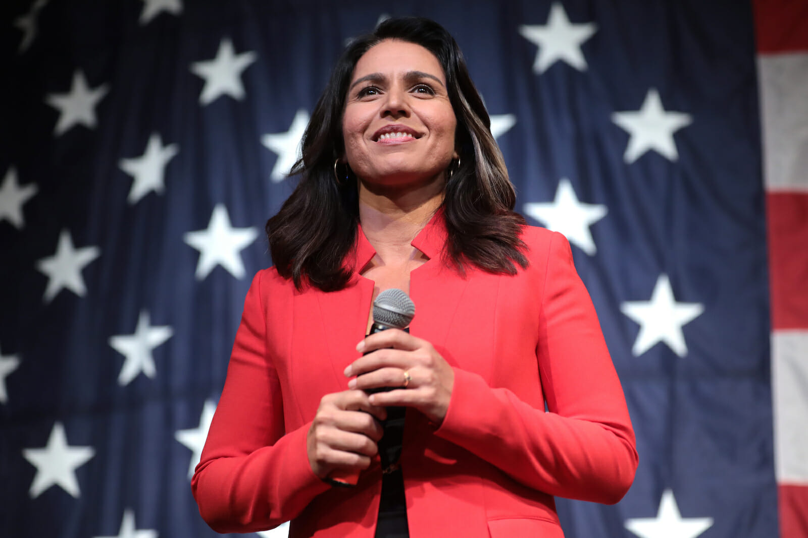 Aside from Bernie Sanders, Tulsi Gabbard was the lone holdout. 