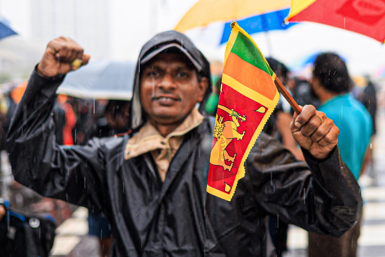 Sri Lankan protestor