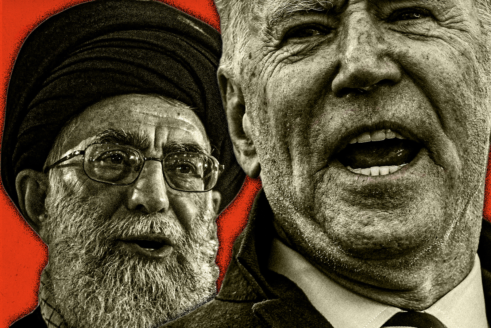 Ali Khamenei and Joe Biden
