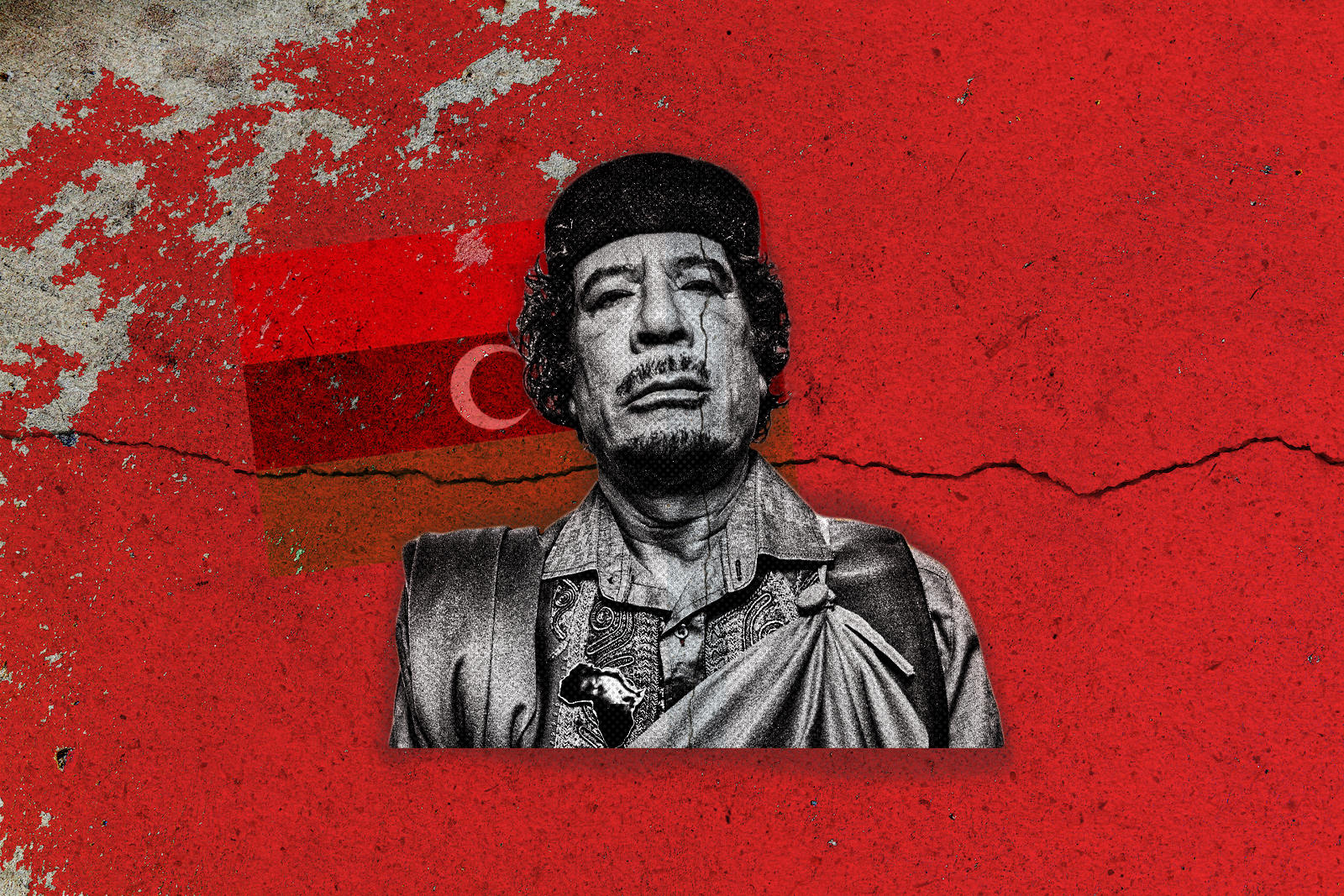 Former Libyan strongman Muammar Qaddafi