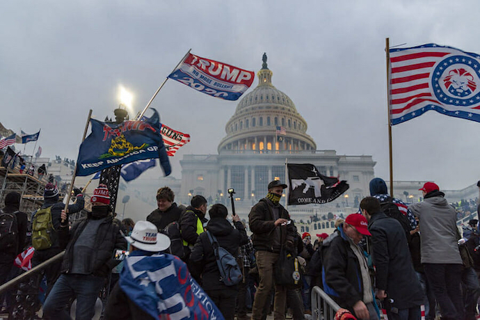 Trump supporters storming the Capital