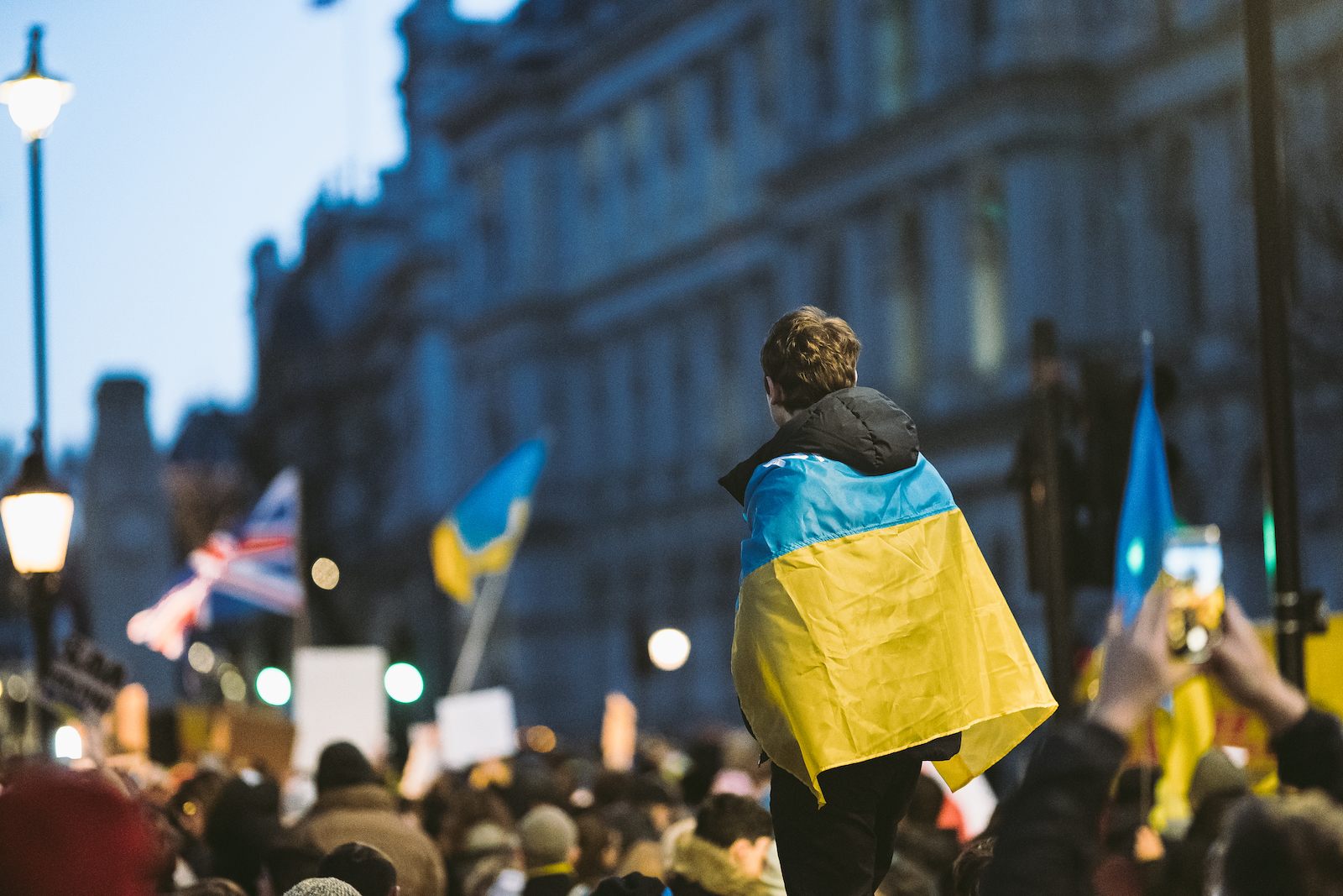 Protest in London demanding tougher Russian sanctions