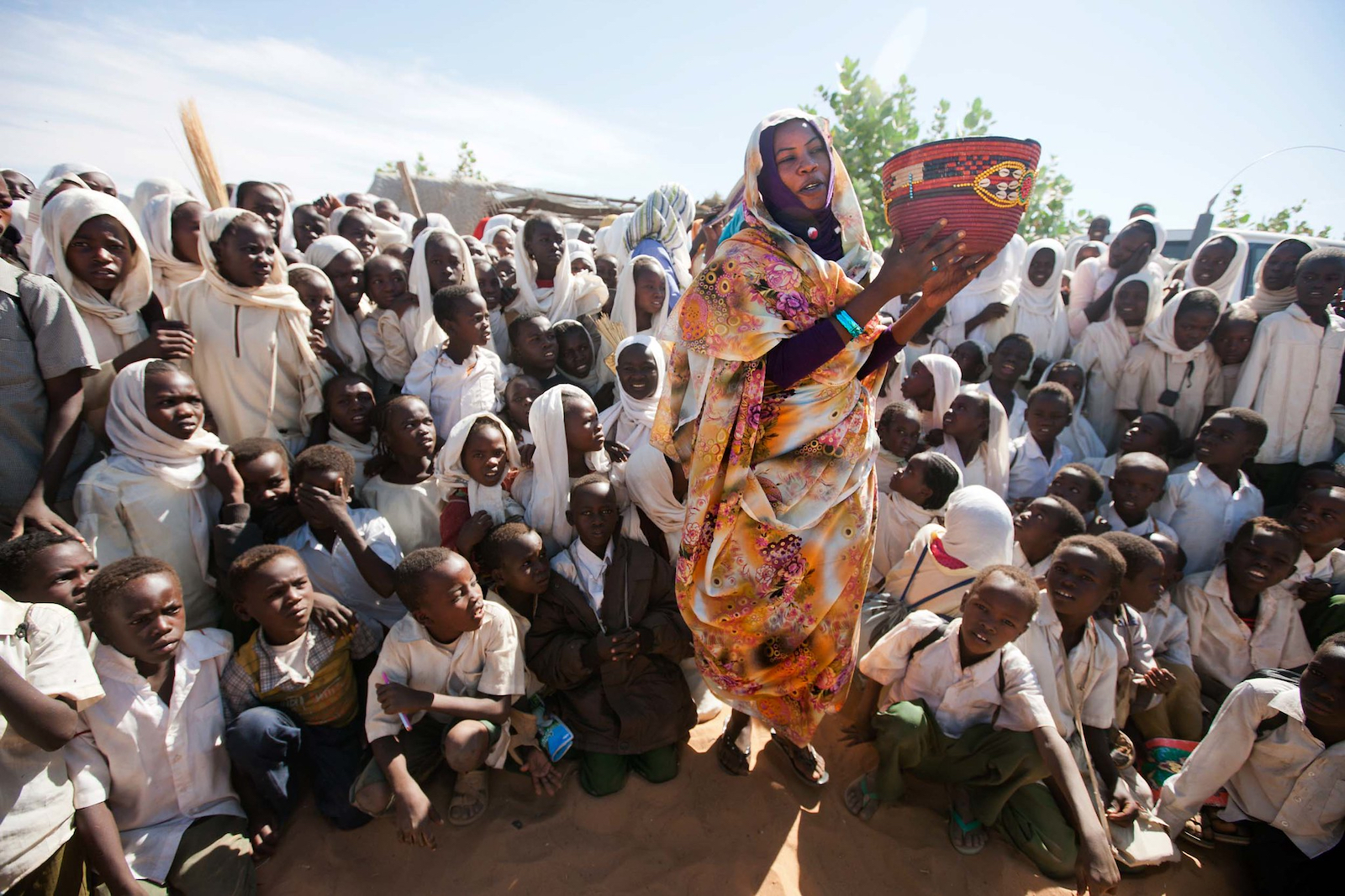 A woman in a camp for internally displaced persons in North Darfur
