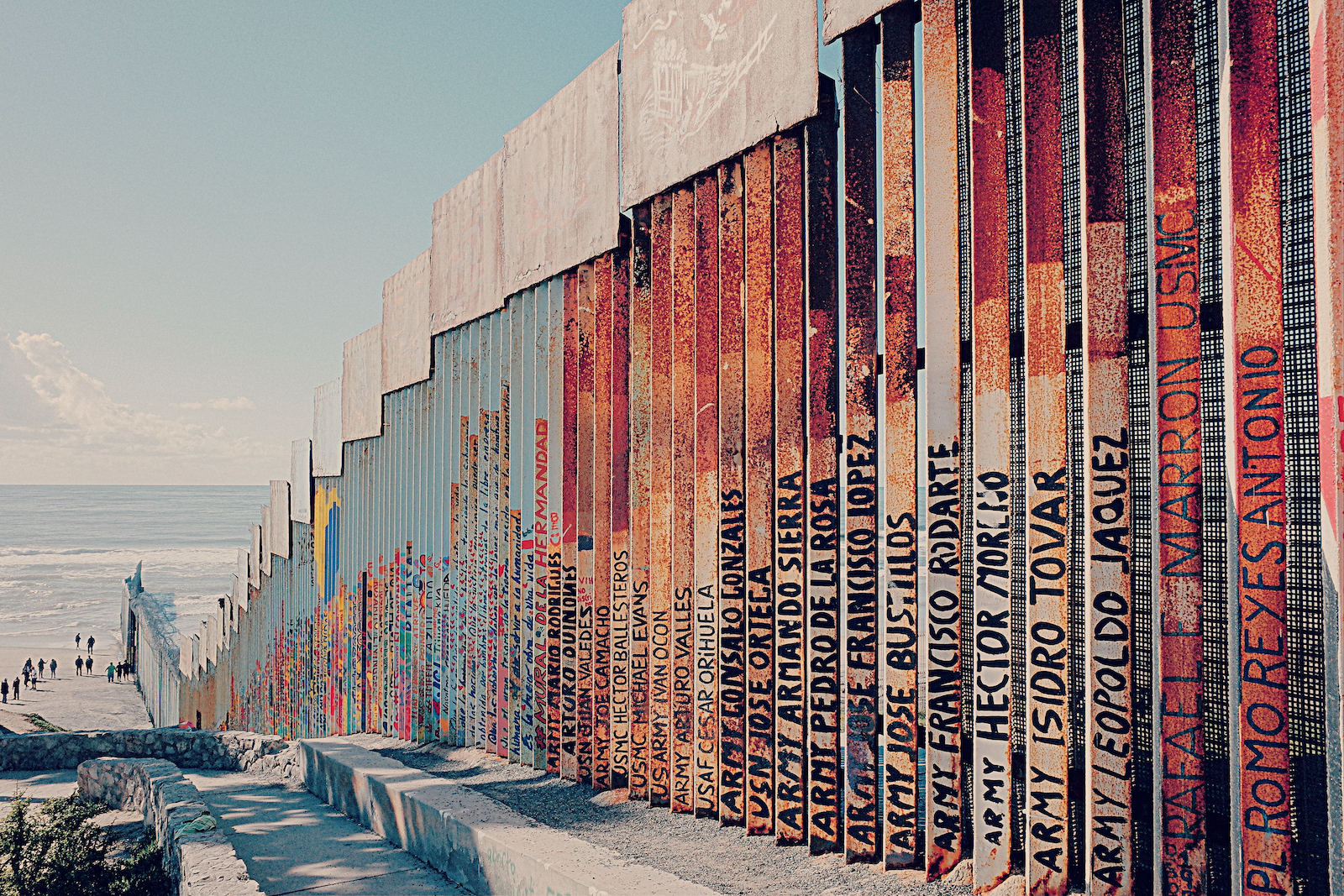 Border fence along U.S.-Mexico border