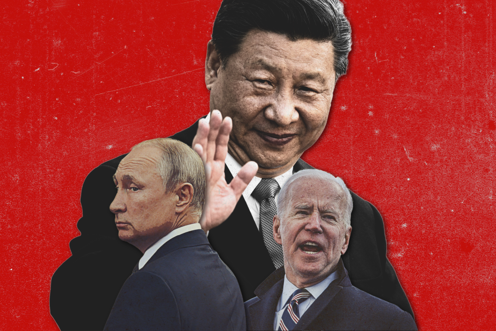 Xi Jinping, Vladimir Putin, and Joe Biden