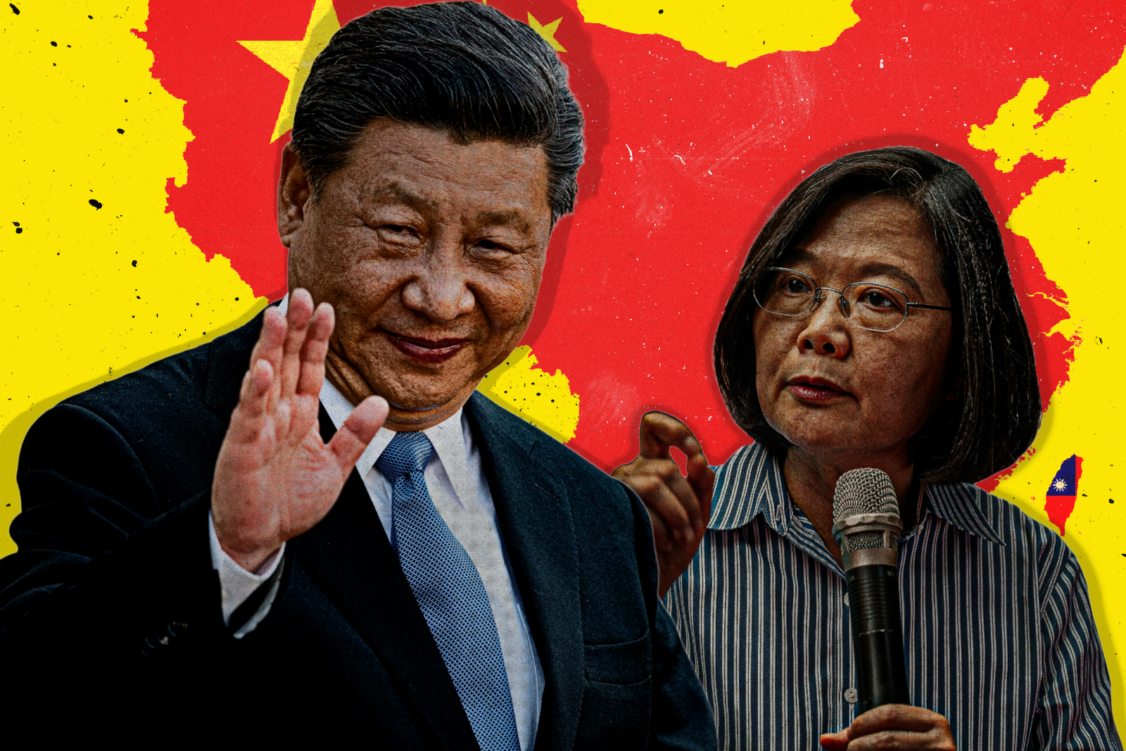 Chinese President Xi Jinping and Taiwan's Tsai Ing-wen