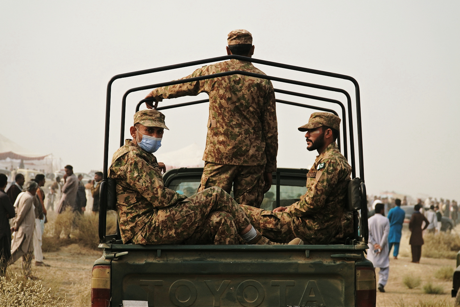 Pakistan soldiers in Layyah