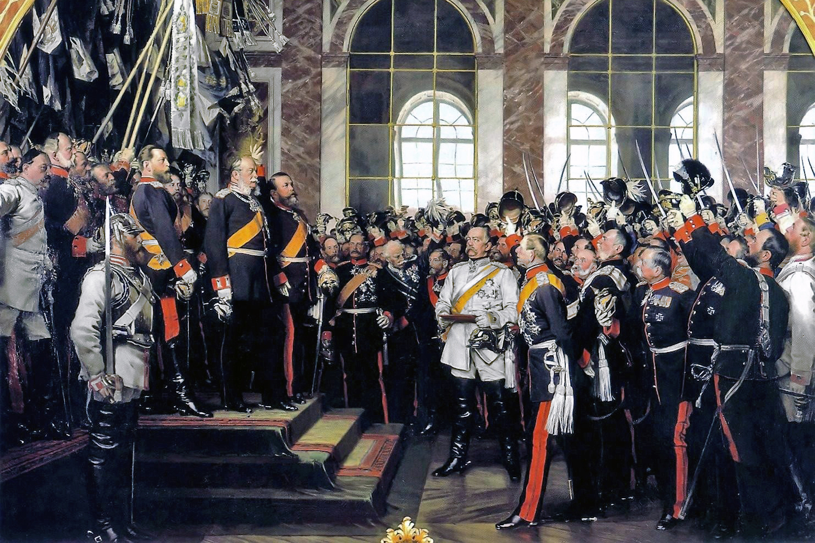 Proclamation of Prussian King Wilhelm I as German Emperor at Versailles