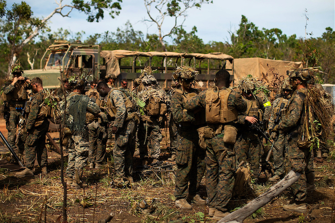 U.S. Marines training in Australia's Northern Territory