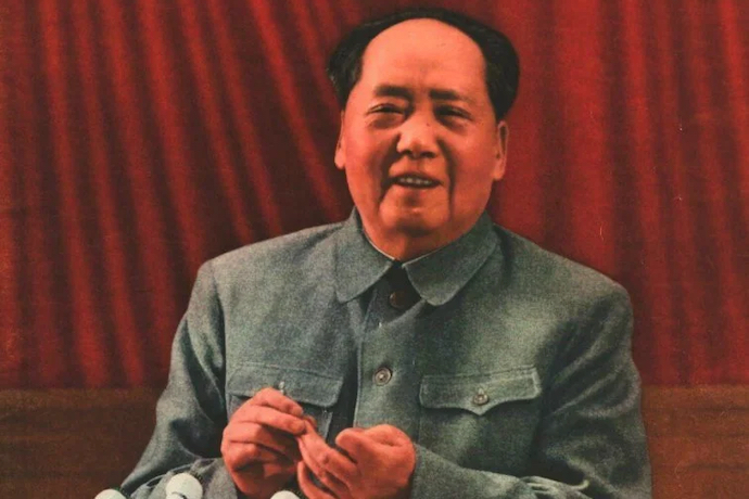 Mao Zedong in 9th National Congress of the CPC