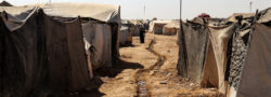 The al-Hol refugee camp in rural Syria