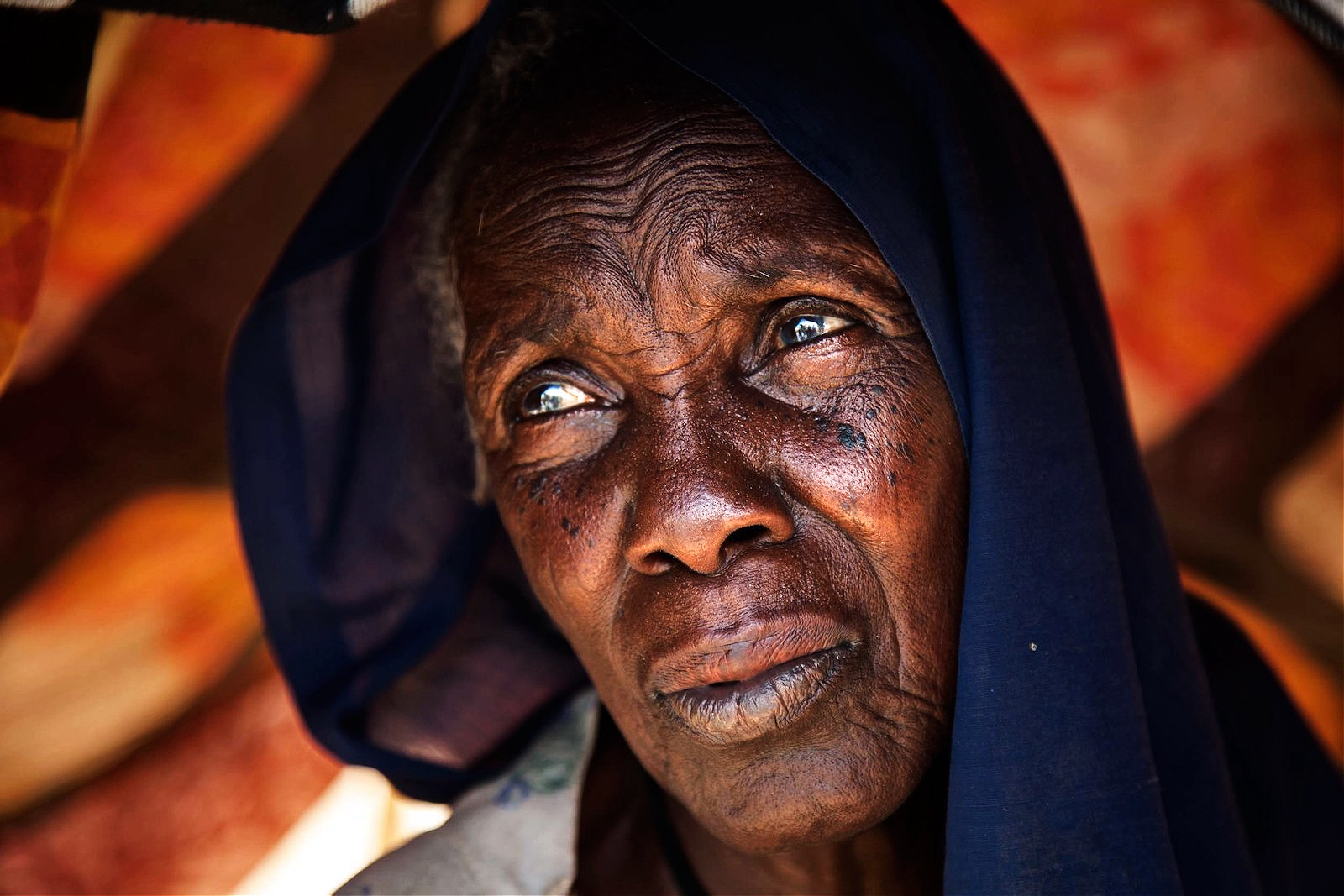 A Sudanese woman displaced by fighting in South Darfur in 2014