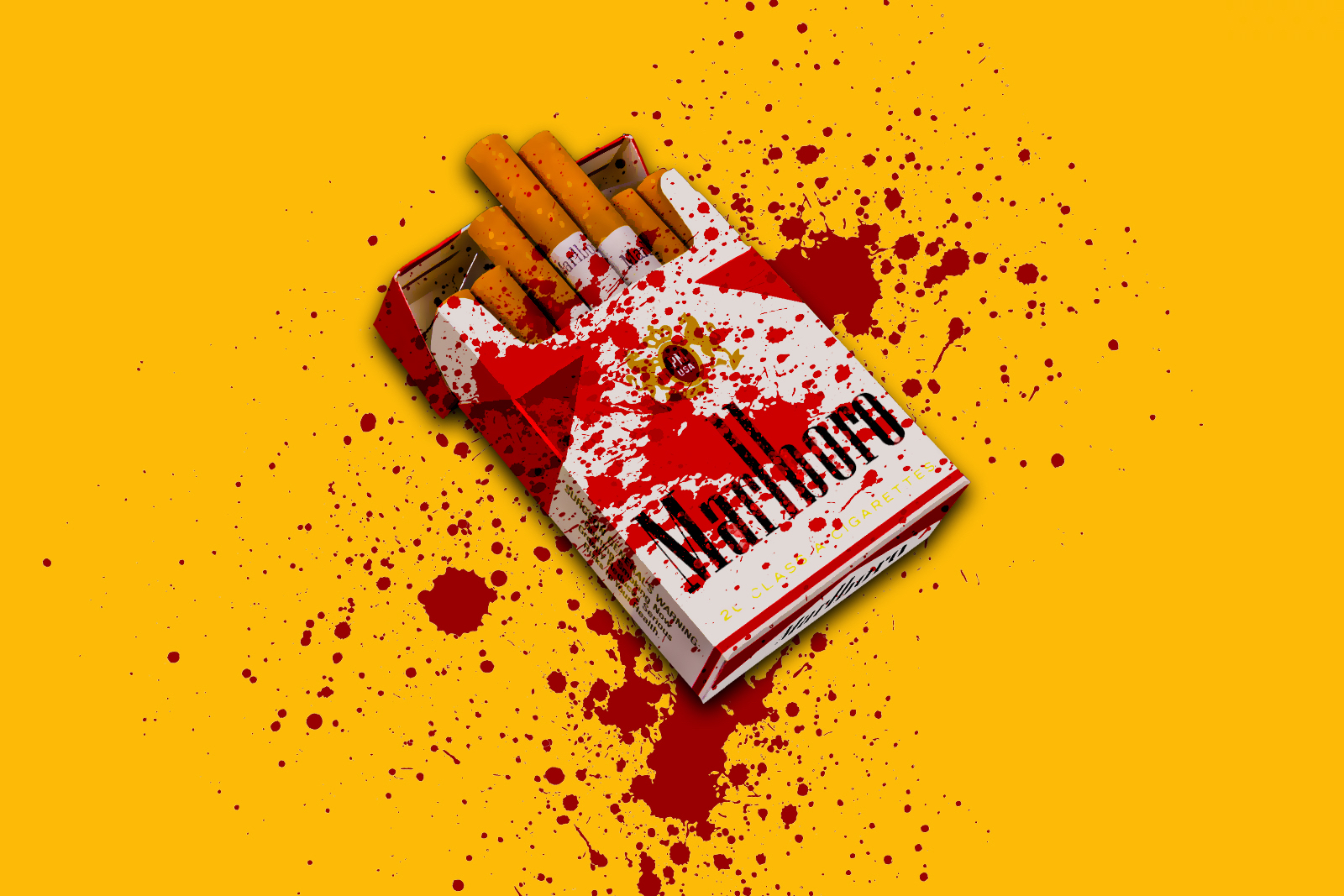Marlboro pack of cigarettes
