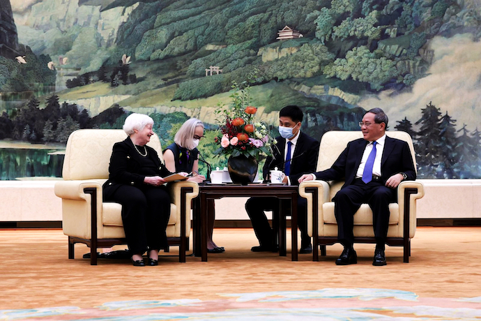 Janet Yellen meeting with Chinese Premier Li Qiang