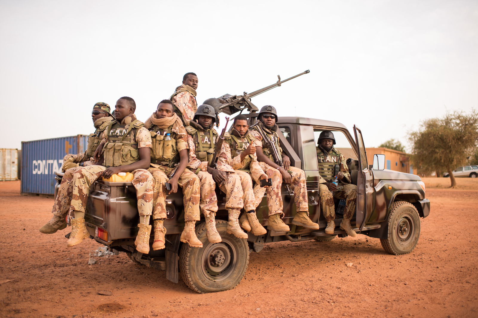 Niger's armed forces during training in 2018