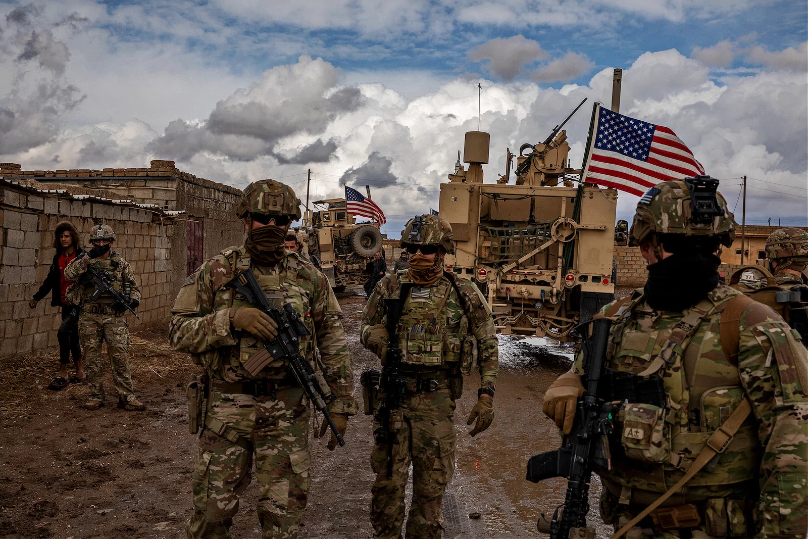 U.S. soldiers stationed in Syria in 2021