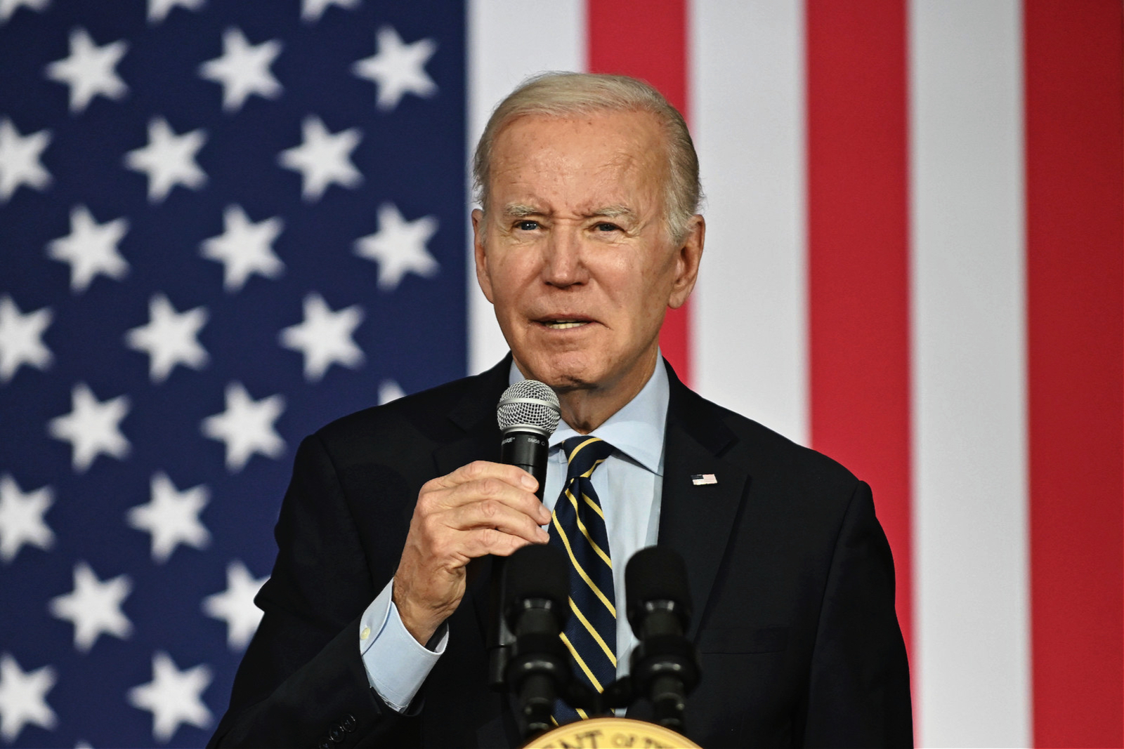 President Joe Biden speaking in Maryland