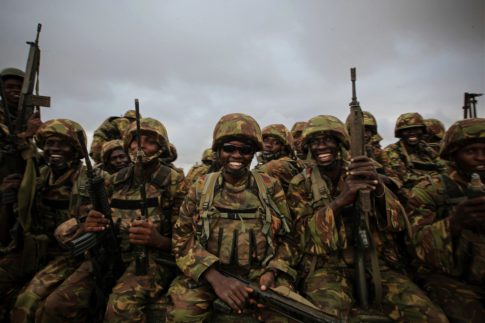 Kenyan troops with AMISOM in 2011