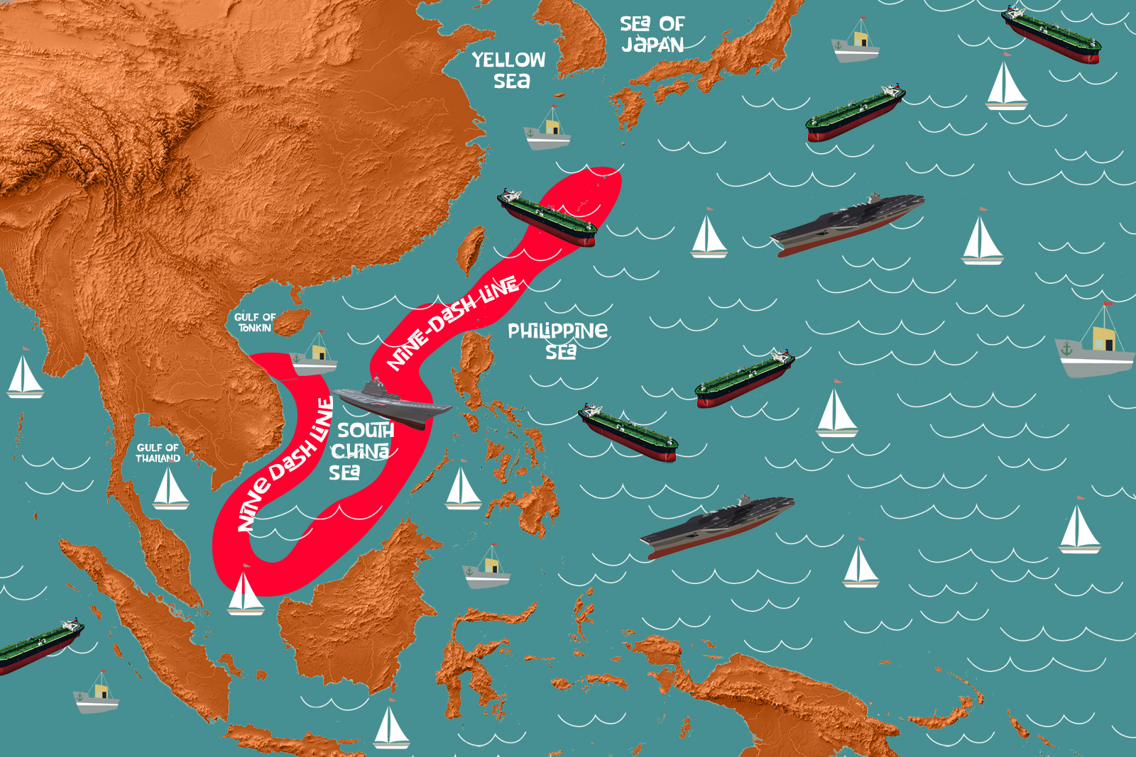 South China Sea map