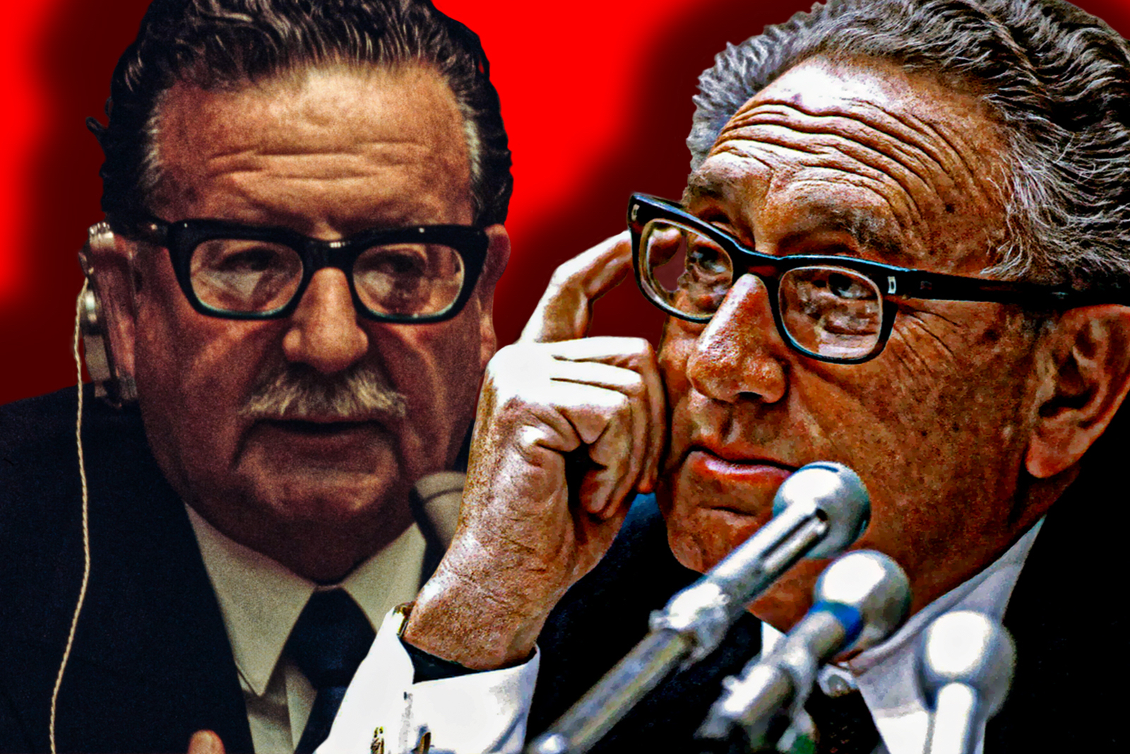 Salvador Allende and Henry Kissinger