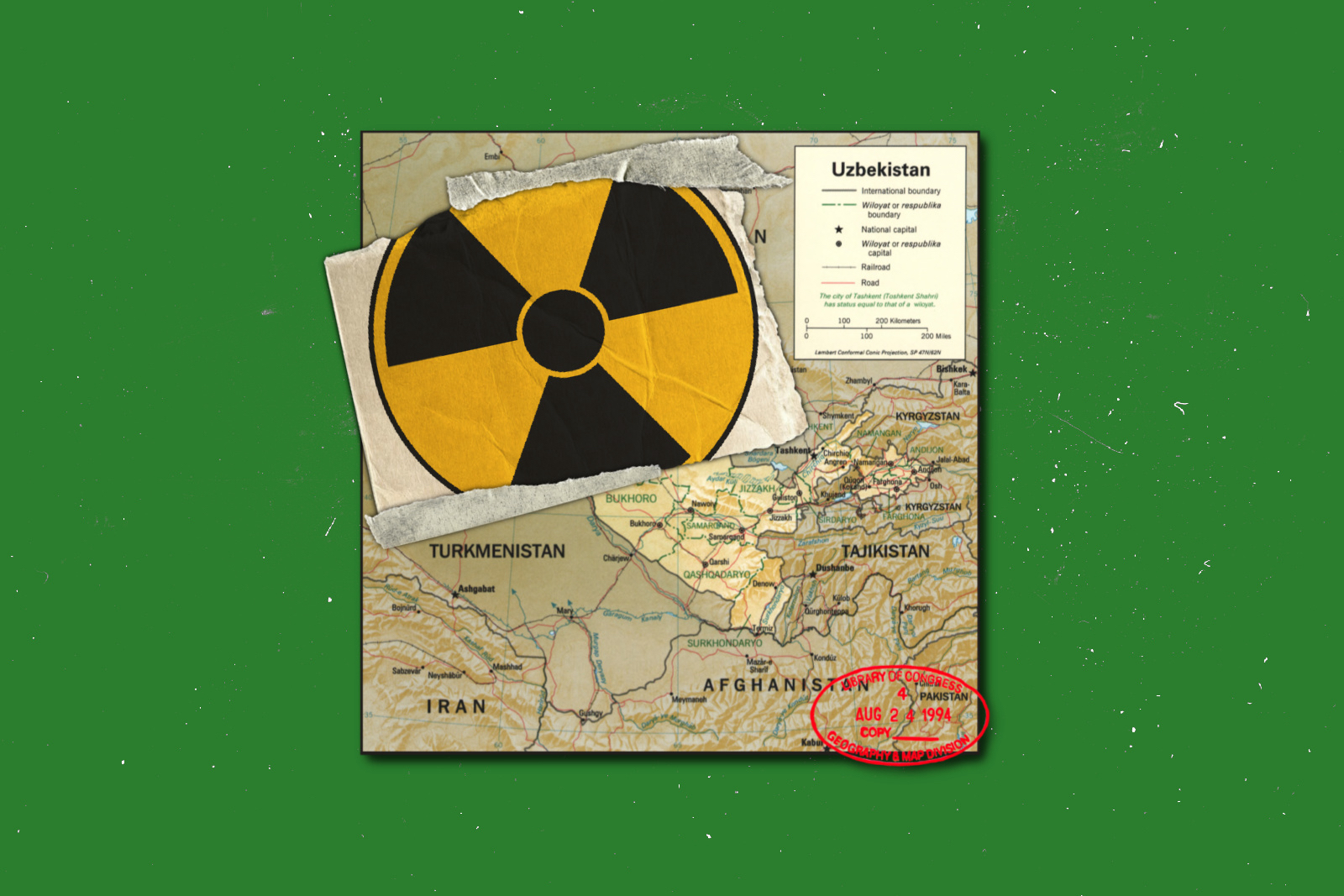 Uzbekistan nuclear map