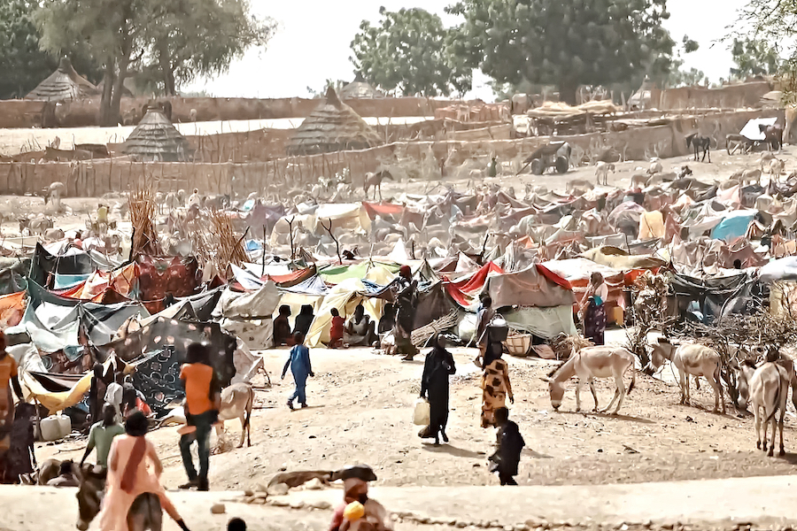 Sudanese refugee camp