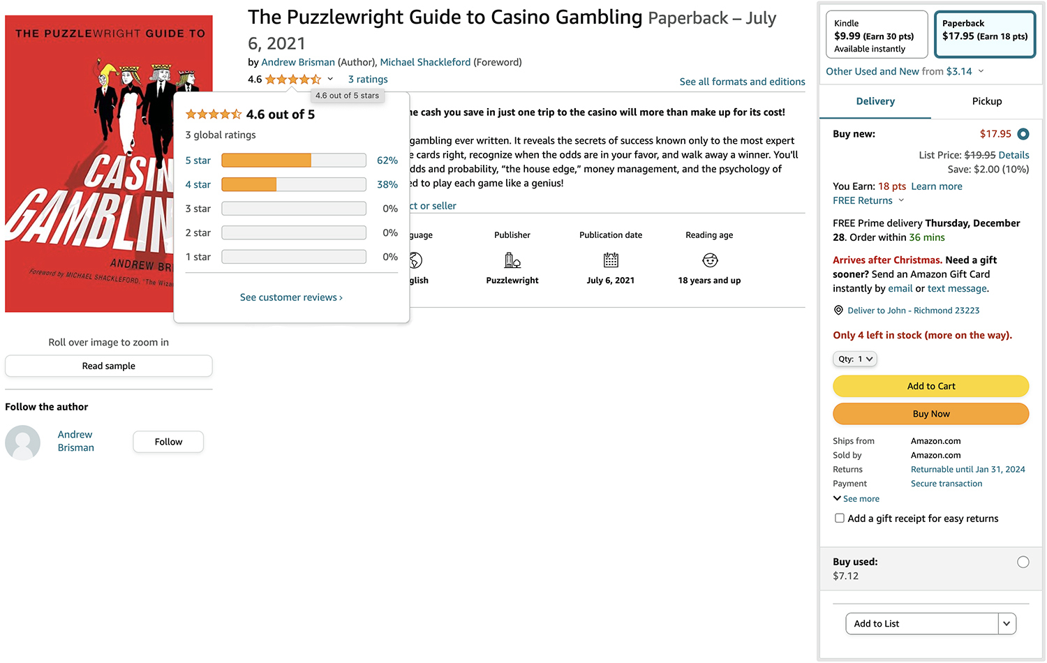 The Puzzlewright Guide to Casino Gambling