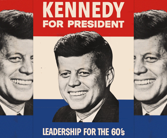 John F. Kennedy campaign poster