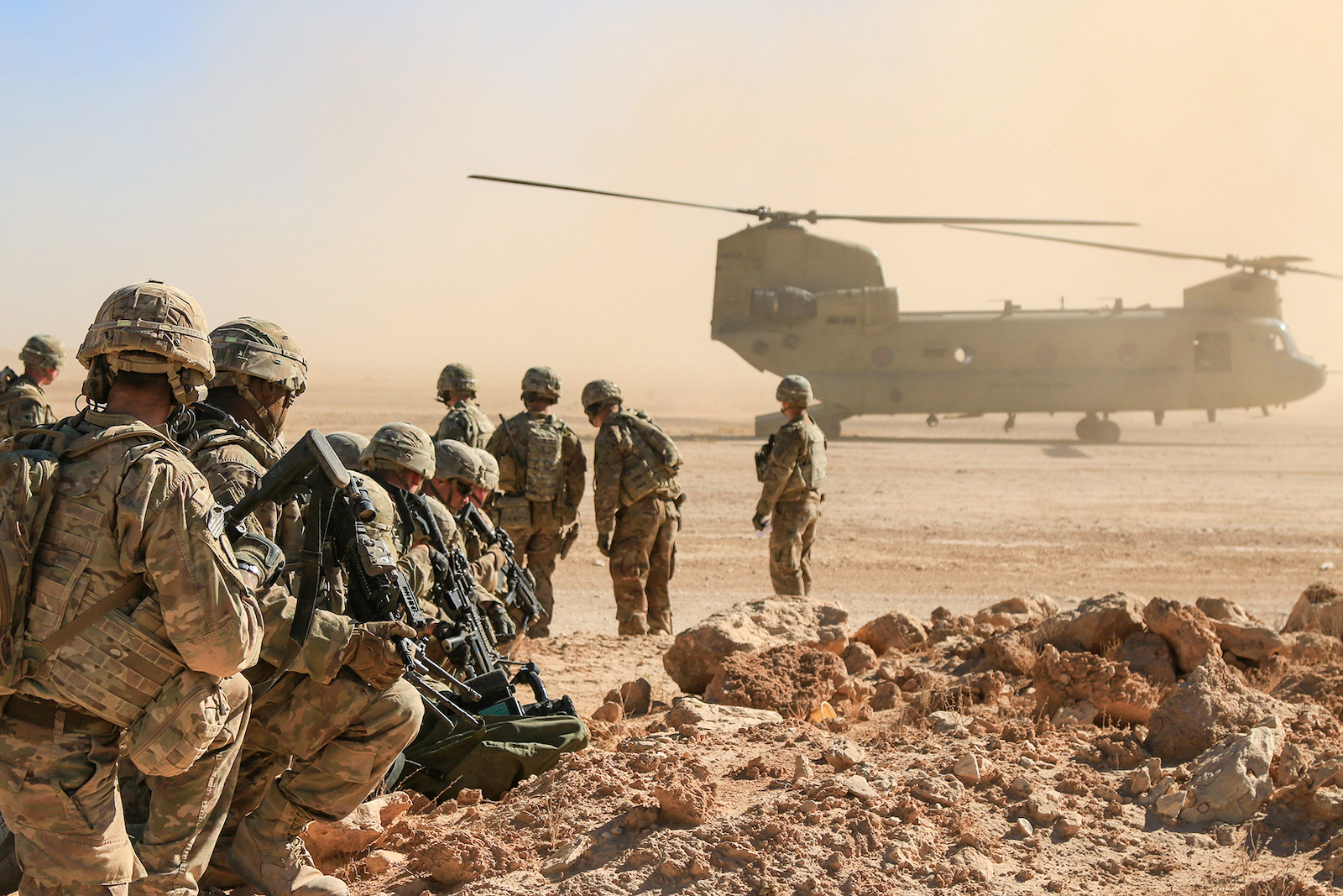 U.S. soldiers stationed in Iraq in 2018