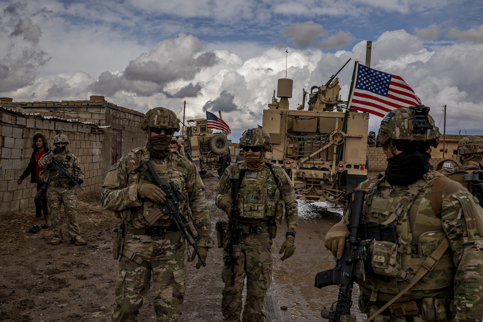 U.S. soldiers patrolling Syria