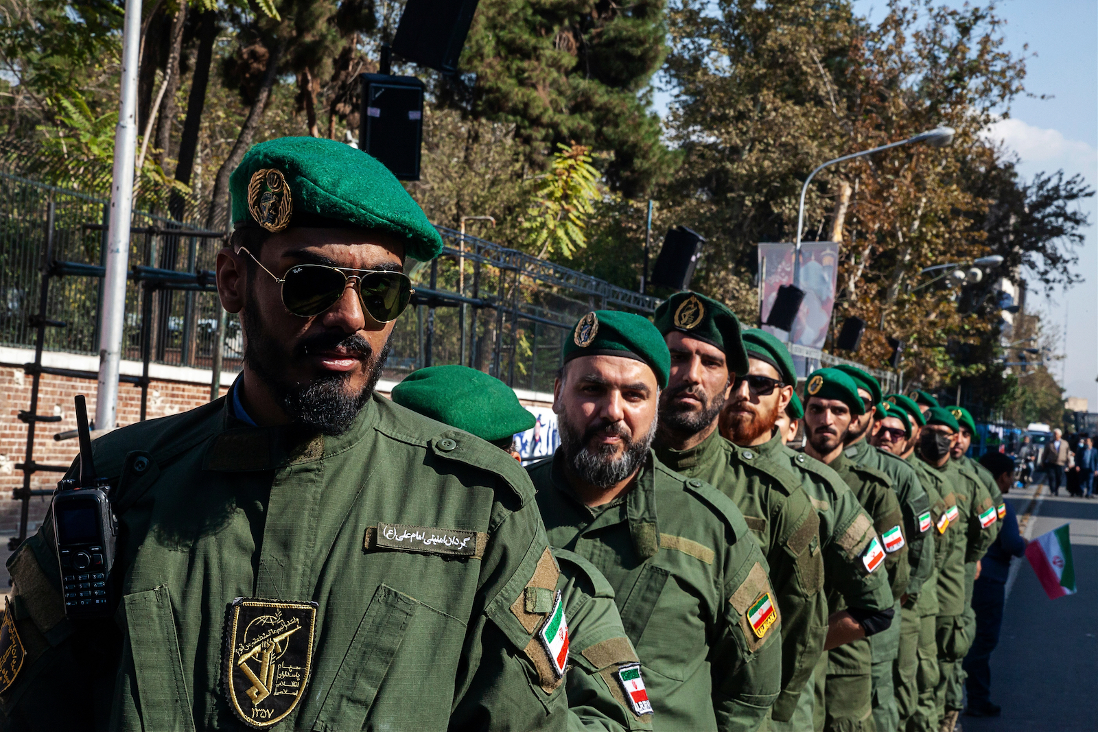Iranian Islamic Revolutionary Guard Corps troops in Tehran in 2020