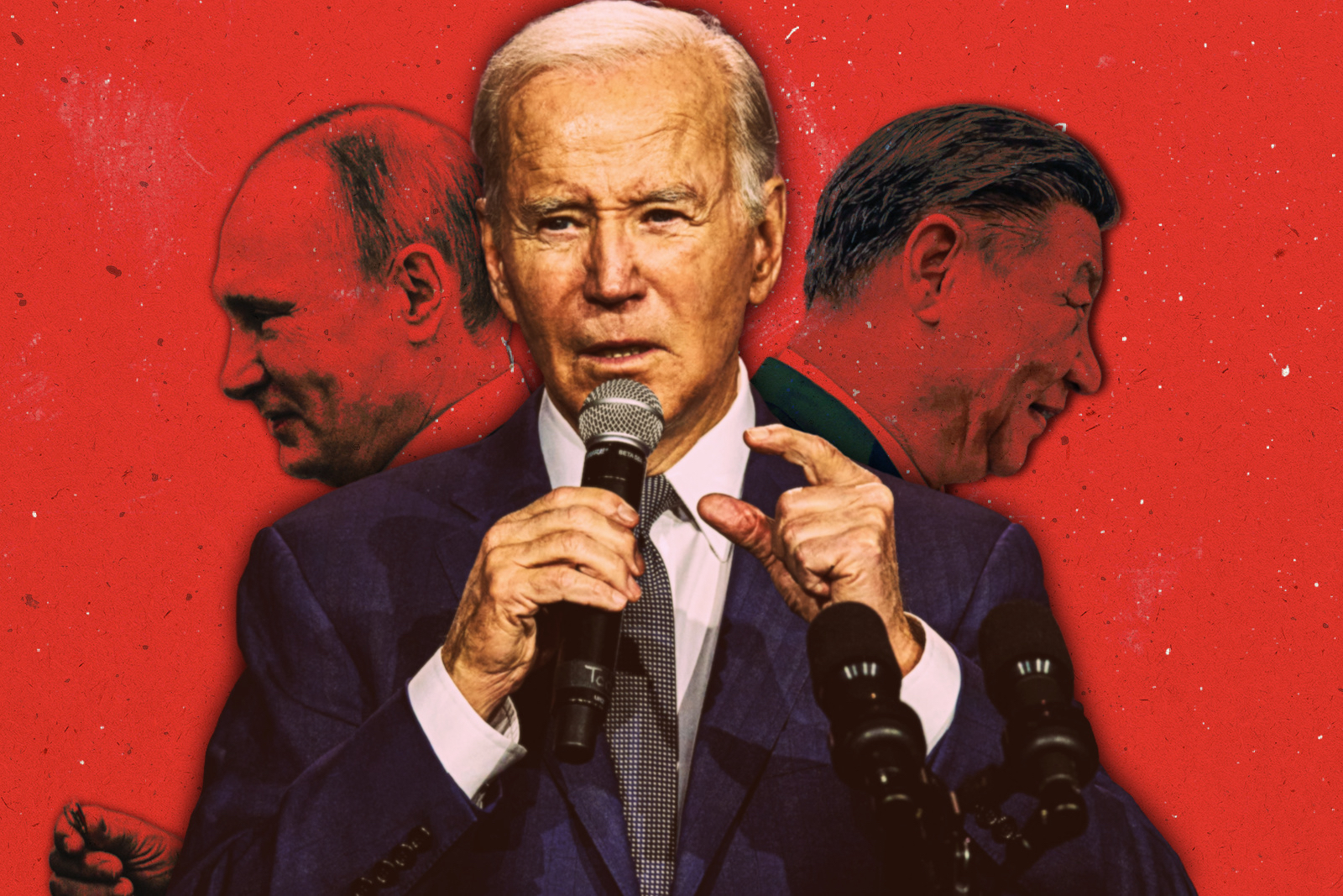 Joe Biden, Vladimir Putin and Xi Jinping