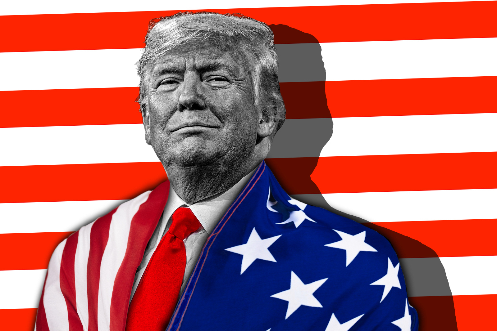 Donald Trump American flag
