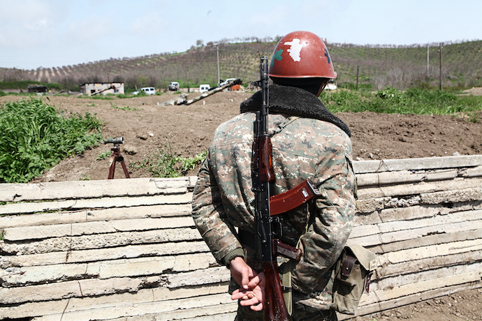 During fighting in Nagorno-Karabakh in 2016