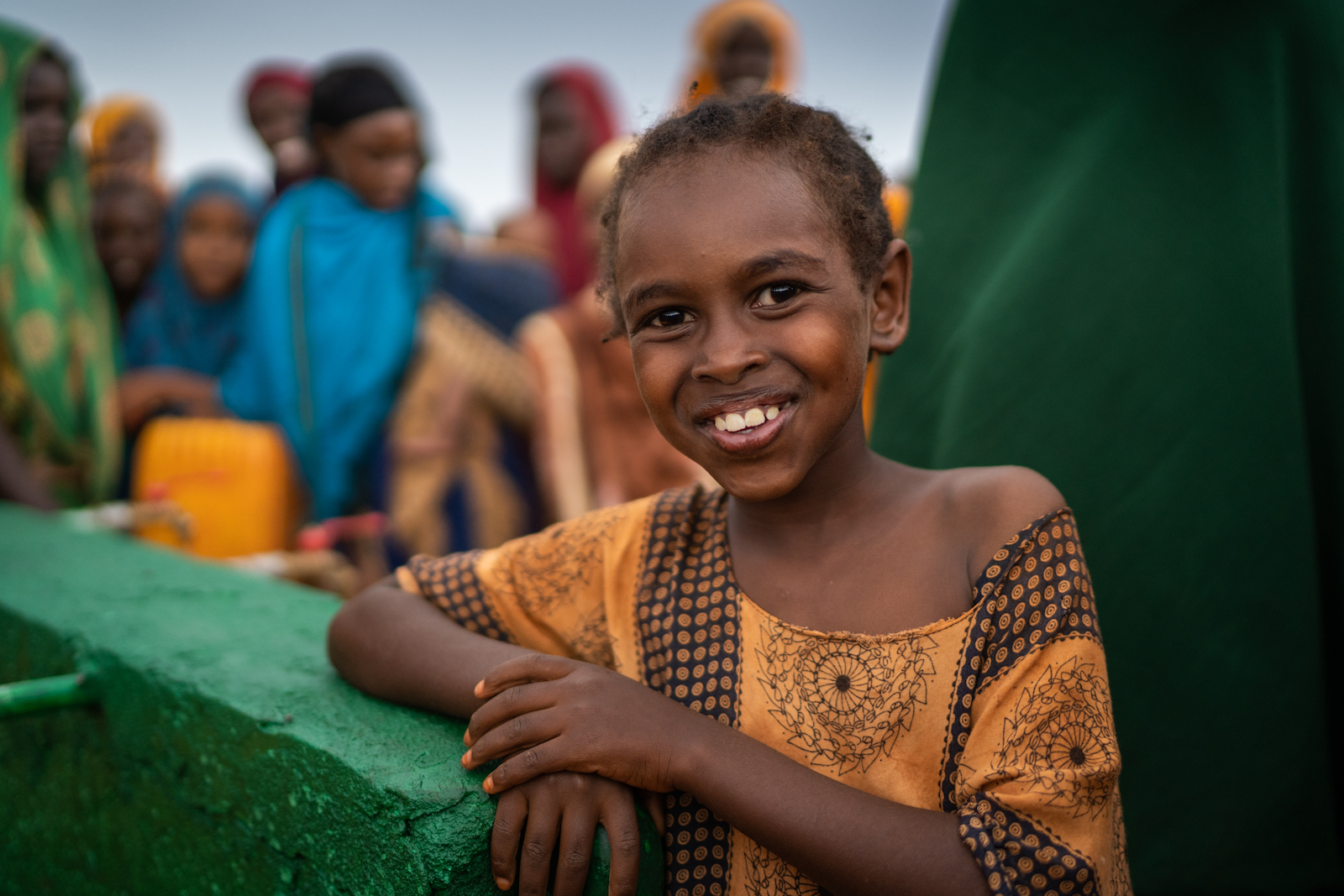 A young Somali girl in Baidoa, Somalia
