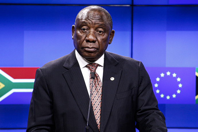South African President Cyril Ramaphosa has been in power since 2018