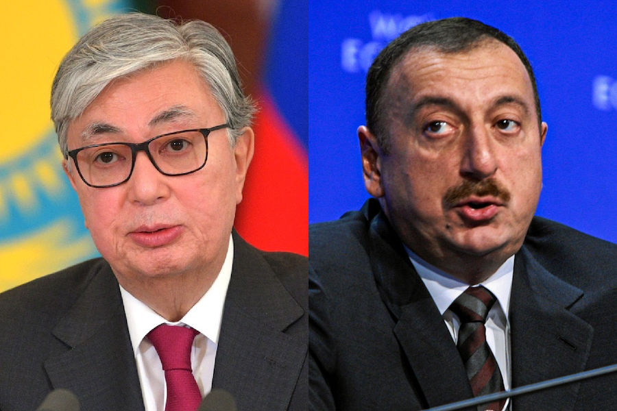 Kassym-Jomart Tokayev and Ilham Aliyev
