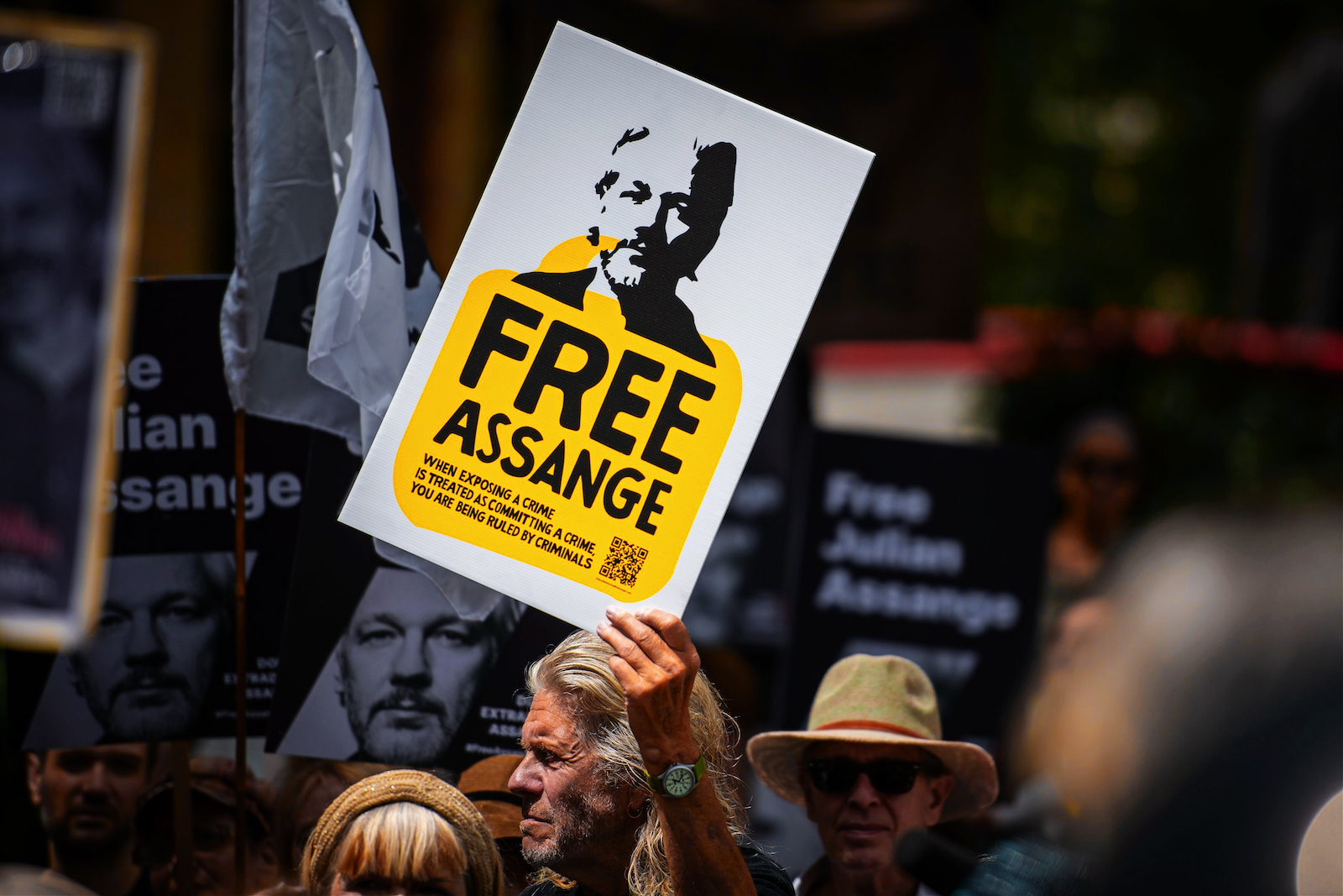 Free Julian Assange rally