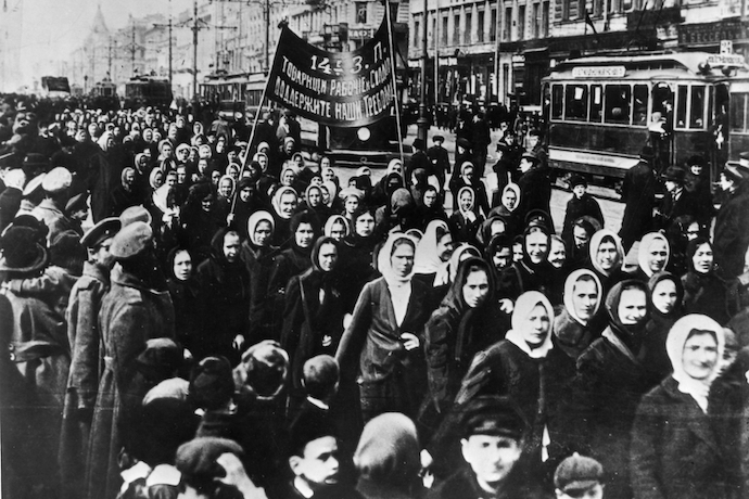 The 1917 International Women's Day March held in Petrograd