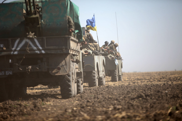 Ukraine's army in eastern Ukraine in 2015