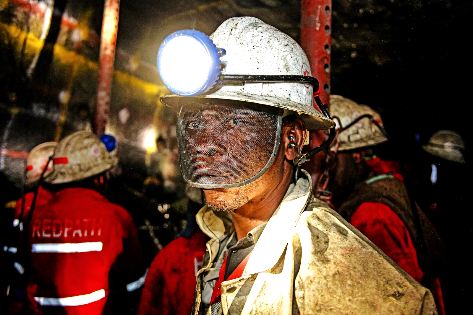 Miners in Johannesburg, South Africa